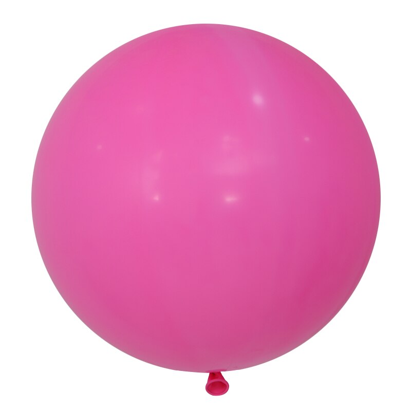 1PC Giant 90cm 36 inch Colorful Round Latex Balloons Helium Inflable Wedding Birthday Party Large Balloon Decoration: Pink