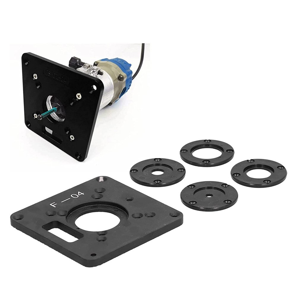 Router Table Insert Plate Electric Trimming Machine Jig Saw Flip Board Engraving Auxiliary Tool for Woodworking Work Benches