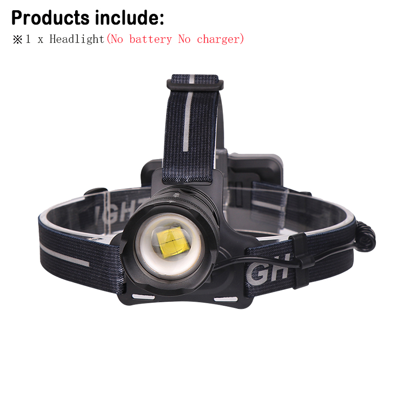 powerful Led head lamp xhp70 rechargeable led headlamp xhp 50 cob t6 head torch flashlight 18650 battery waterproof headlight: DHT310A1