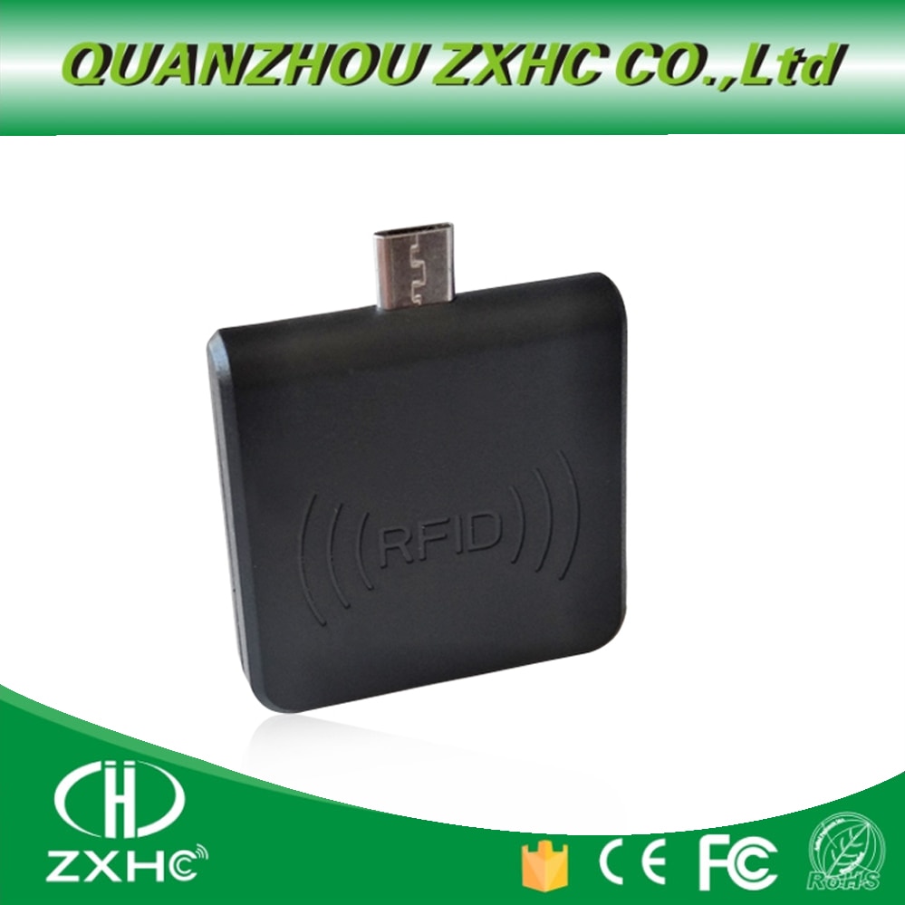Draagbare 125 Khz TK4100/EM4100/EM4200 Rfid-lezer Android Mirco USB Voor Smart Telefoon Toetsenbord Emulatie