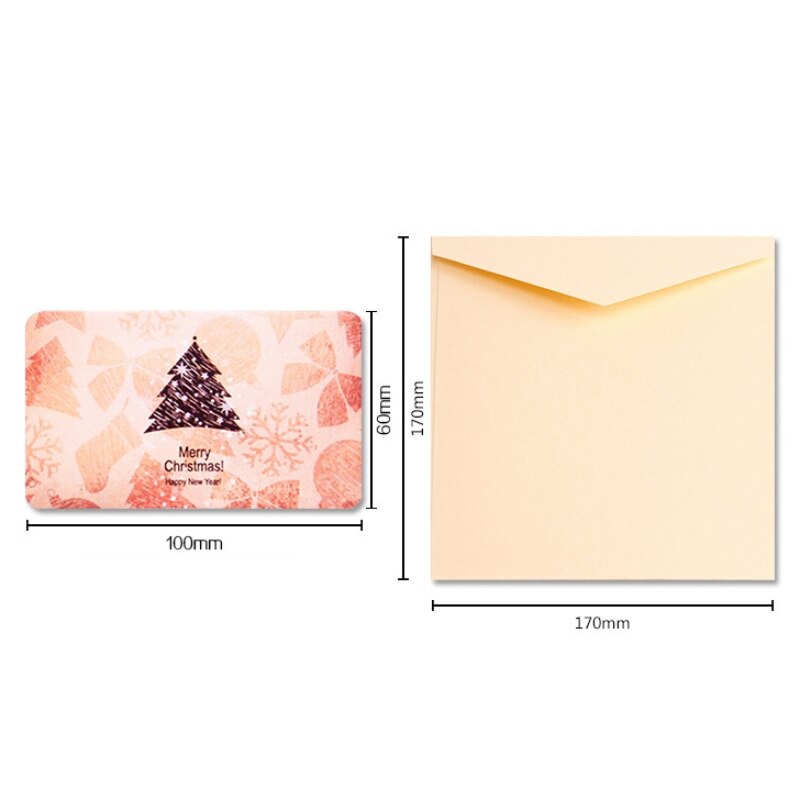 Merry Christmas 3D Popup Folding Greeting Card Invitation Cards With Postcard Envelope Christmas Greeting Card