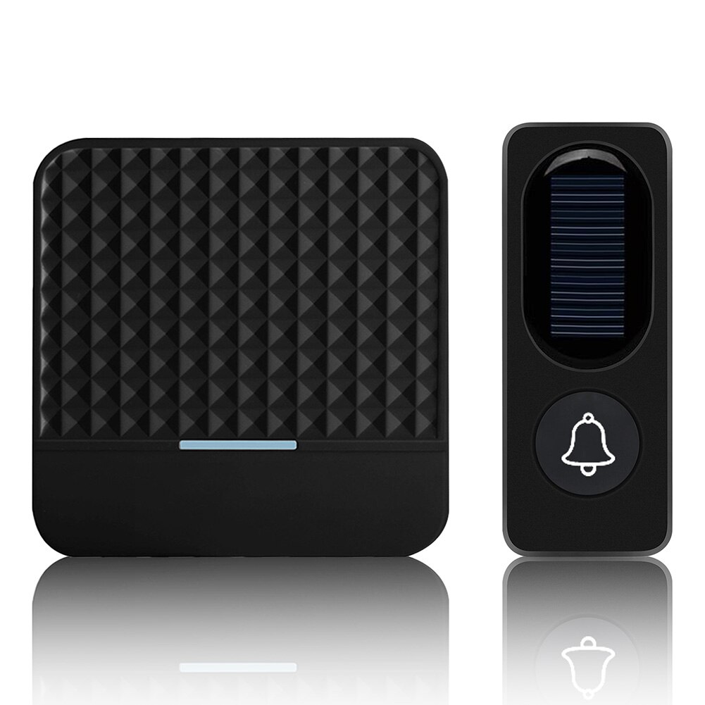Timbre inalámbrico portátil para el hogar, luz LED resistente al agua, 52 tonos de llamada, volumen ajustable, ahorro de energía, para Hotel