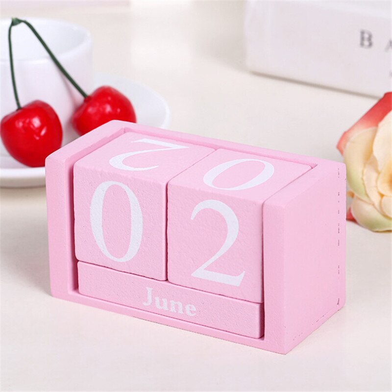 Jahrgang Kalender Holz Advent Tisch Schreibtisch Kalender Holz Block Hobel dauerhaft Schreibtisch Organizer Büro Liefert
