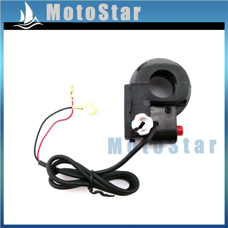 Boîtier de poignée d'accélérateur pour Mini Moto, 7/8 pouces, 22mm, interrupteur marche/arrêt, pour Pocket Bike chinois 47cc 49cc