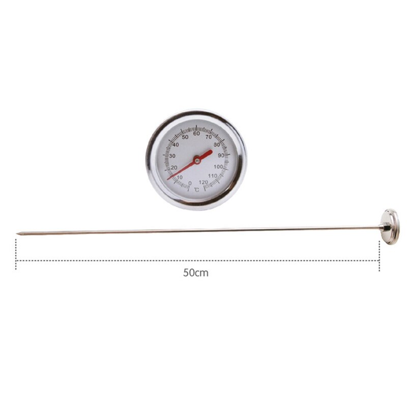 Termómetro del suelo de Compost de 20 pulgadas/50cm de longitud, Detector de sonda de medición de acero inoxidable de grado alimenticio Premium