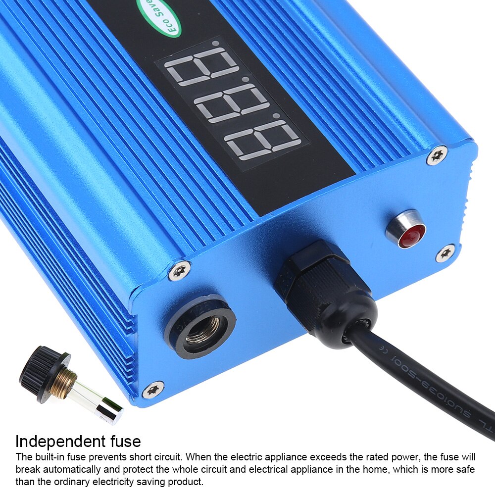 Intelligent Energy Saver 90-265V 50KW Power Electricity Saving Box EU/US Plug Factor Electricity Bill Killer Up To 35% for Home