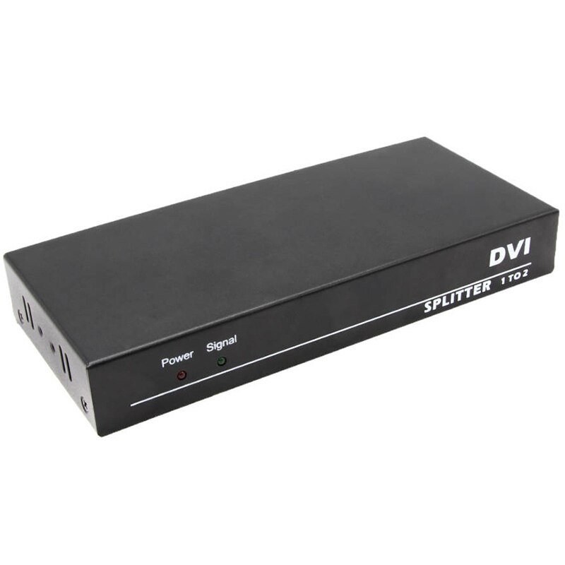 Active DVI Splitter 1X2 out box DVI splitter dual monitor DVI 1 in 2 out 1080P for PC laptop projector
