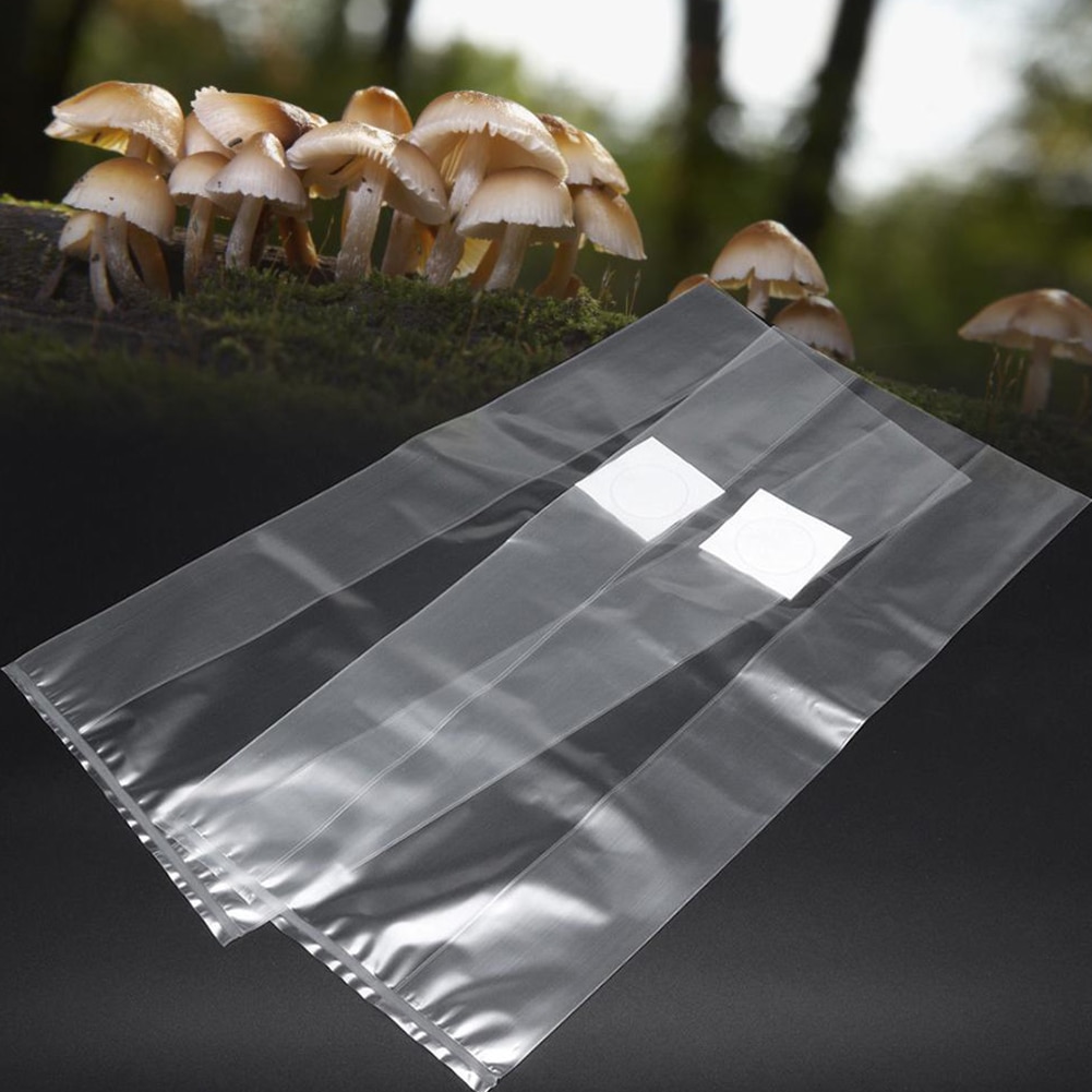 10pcs 20pcs 30pcs Grow Bag Transparent Substrate Mushroom Spawn Farm Sealable Fungus Garden Supplies Food Grade Home Grain
