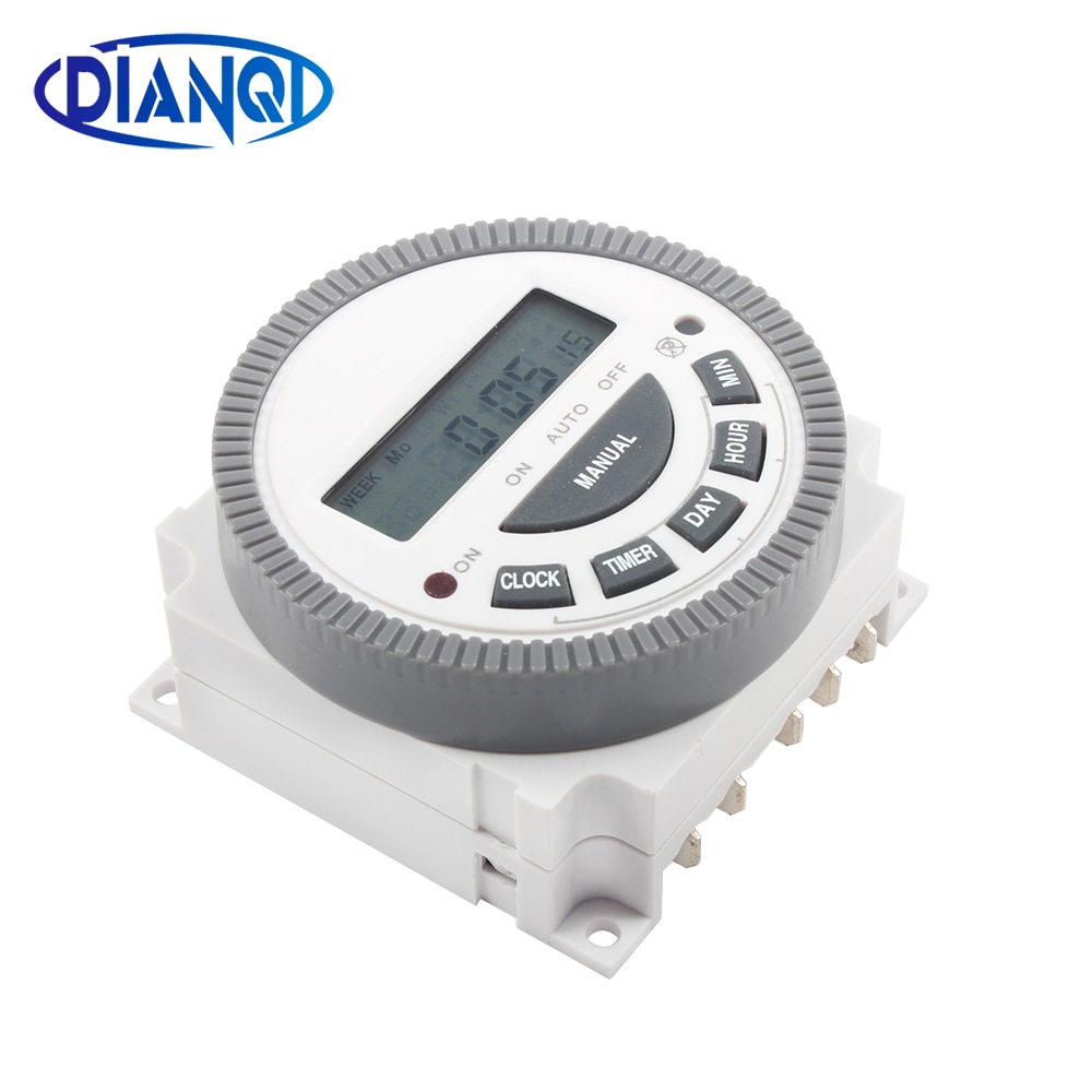 Multipurpose TM619-5J 220V Digitale Timer Schakelaar Met Uitgang 220V Bedrading 7 Dagen Programmeerbare Tijd Schakelaar No Nc
