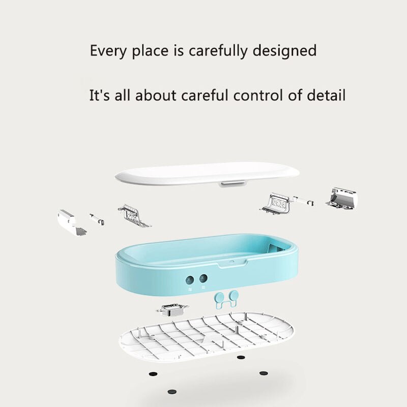 5V UV Sterilizer Mini Portable Cleaning Box Personal Care Ultraviolet Disinfector Cabinet For Phone Jewerly with Aromatherapy