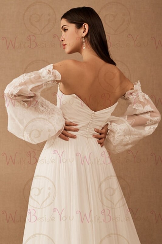 Bolero de encaje con mangas de Organza para mujer, ropa de de boda, capa, encogimiento de hombros