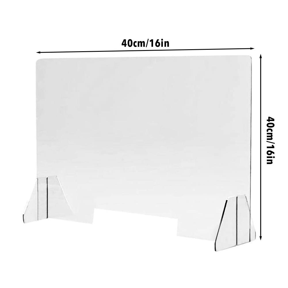 Acrylic Sneeze Guard Shield Clear Perfection Reception Side Counter Sprayed UV Cut Transparent Height Screen Protection