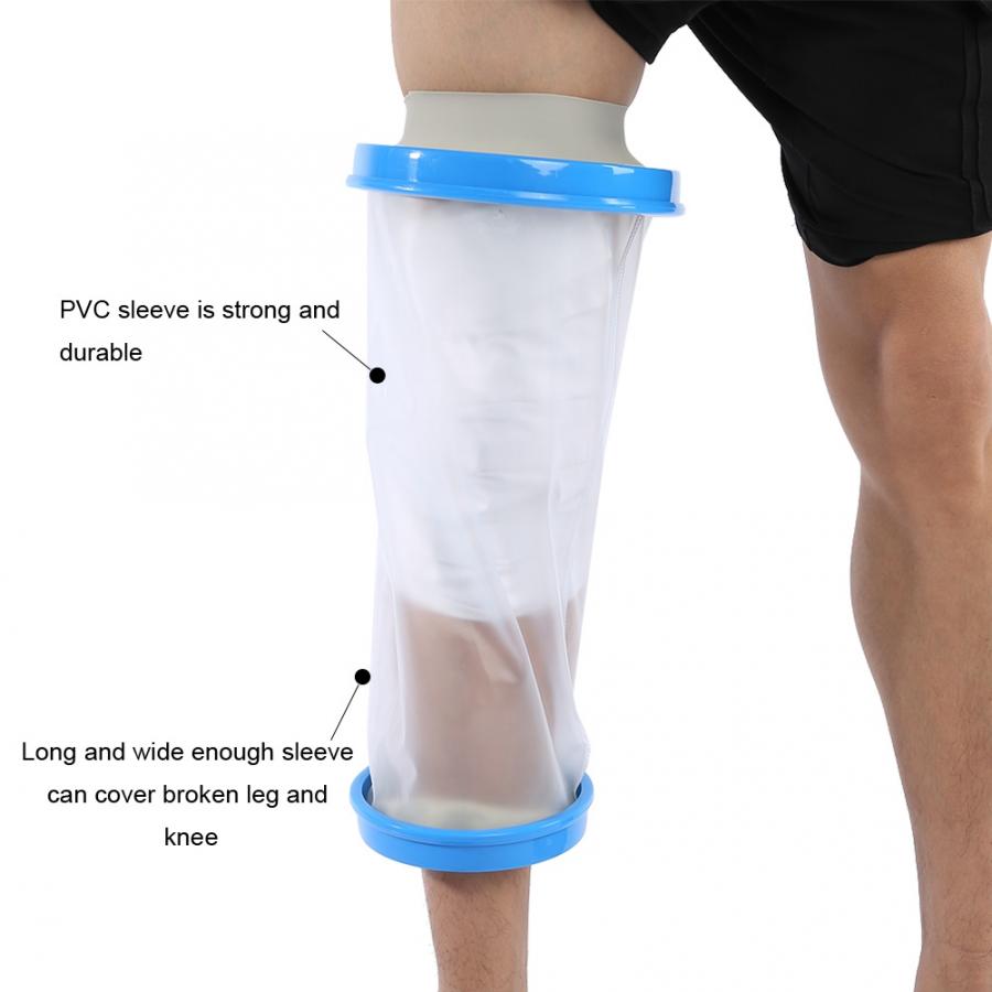 Protector de vendaje fundido impermeable ajustable para adultos, Protector de rotura de heridas, rodilla, muslo, pantorrilla, mano, brazo, cubierta de tobillo para ducha, Corrector: Knee joint