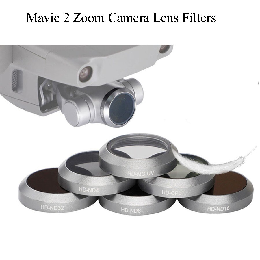 Camera Lens Filter Uv Cpl Nd Filters Voor Dji Mavic2 Zoom Drone Professionele Filter Uv Cpl ND4 ND8 ND16 ND32 voor Mavic 2 Zoom