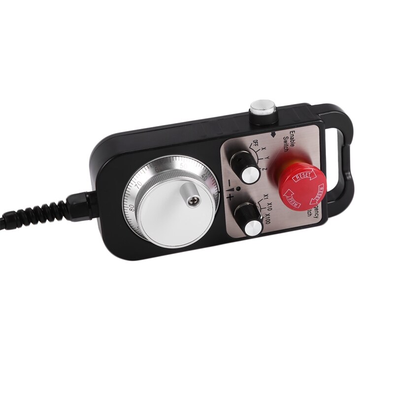 Universal Cnc 4 Axis Mpg Pendant Hand Wheel 100 Pulse 5V &amp; Emergency Stop Cnc Router Handwheel 4Axis Type