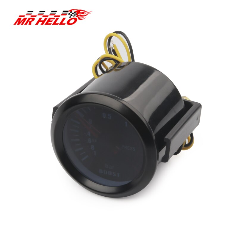 52mm CarTurbo boost gauge Meter warning function Automotive instrument Turbio pressure turbine gauge