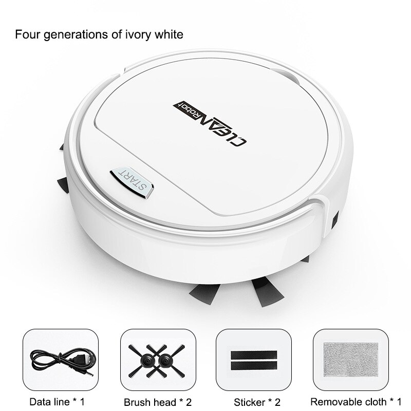Sweeping Mopping Robot Vacuum Cleaner for Home Collect Pet Hairs Carpet Dust Robotic Collector Intelligent Cleaning Machine: 1