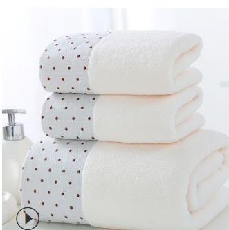 Plus récent 3 pièces/ensemble Doux Coton Hôtel Serviettes De Bain Pour Adultes Absorbant Éponge Bain Plage Visage Feuille Femmes Serviettes Ensemble: 1