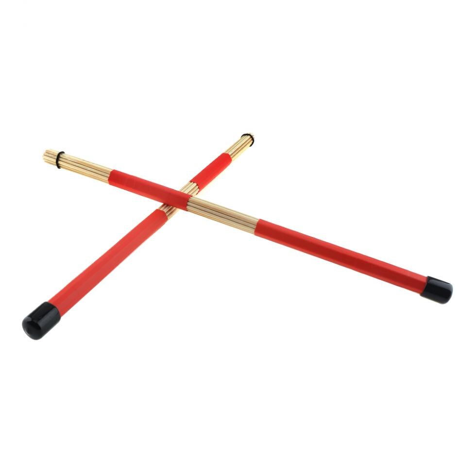 2pcs 40cm Maple Wooden Rods Rute Jazz Drum Sticks Drumsticks Percussion Instruments Accessories for Drum Set