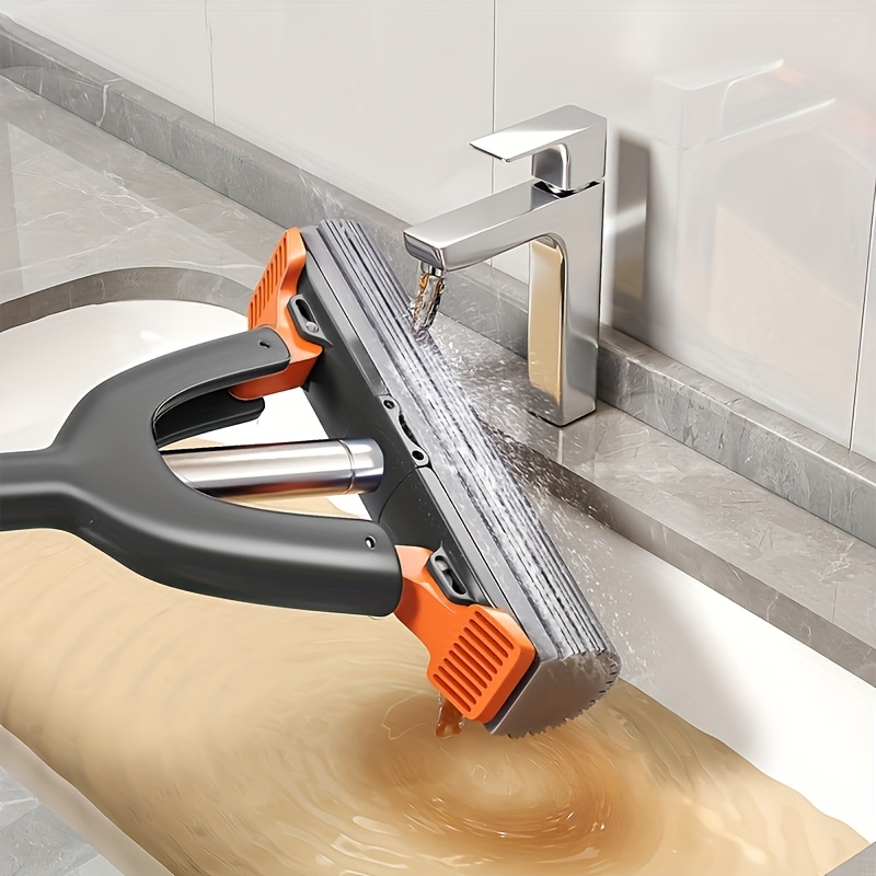 Untior mini svampmopp skrivbord självpressande stark absorberande rengöringsmedel handfri borste för hemmakök badrum rengöringsmedel