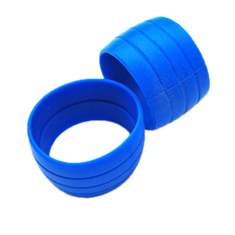 2 stk cykelhåndtag tape fastgørelse løkker cykel håndtag greb wrap holder ringe cykling bartape rem bælte fastgør ærme: Blå