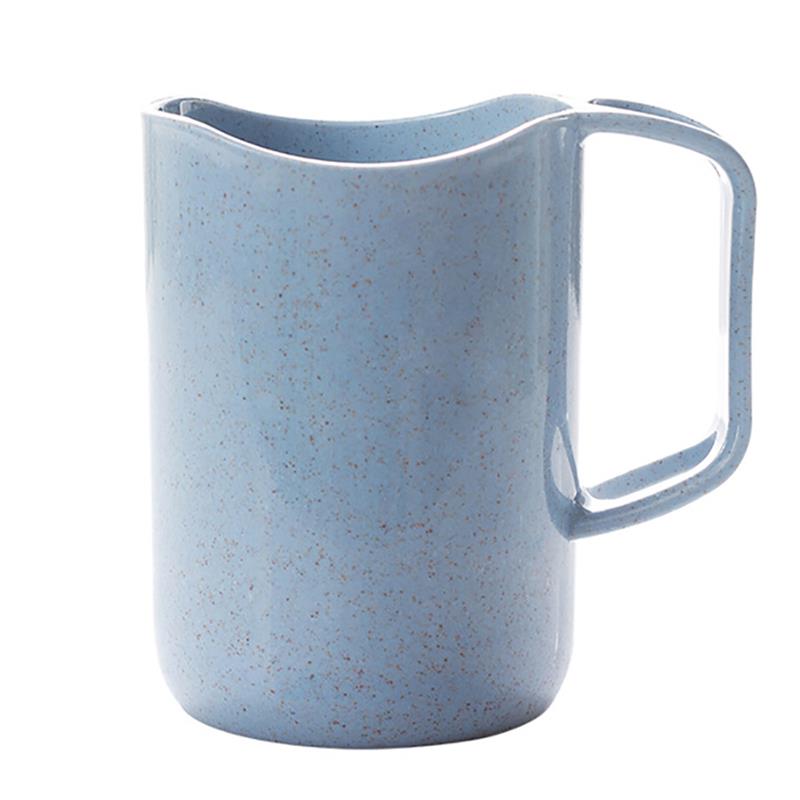 Badkamerbeker modieuze tandenborstelbeker drinkbeker met tandenborstelhouder handvat: Blauw