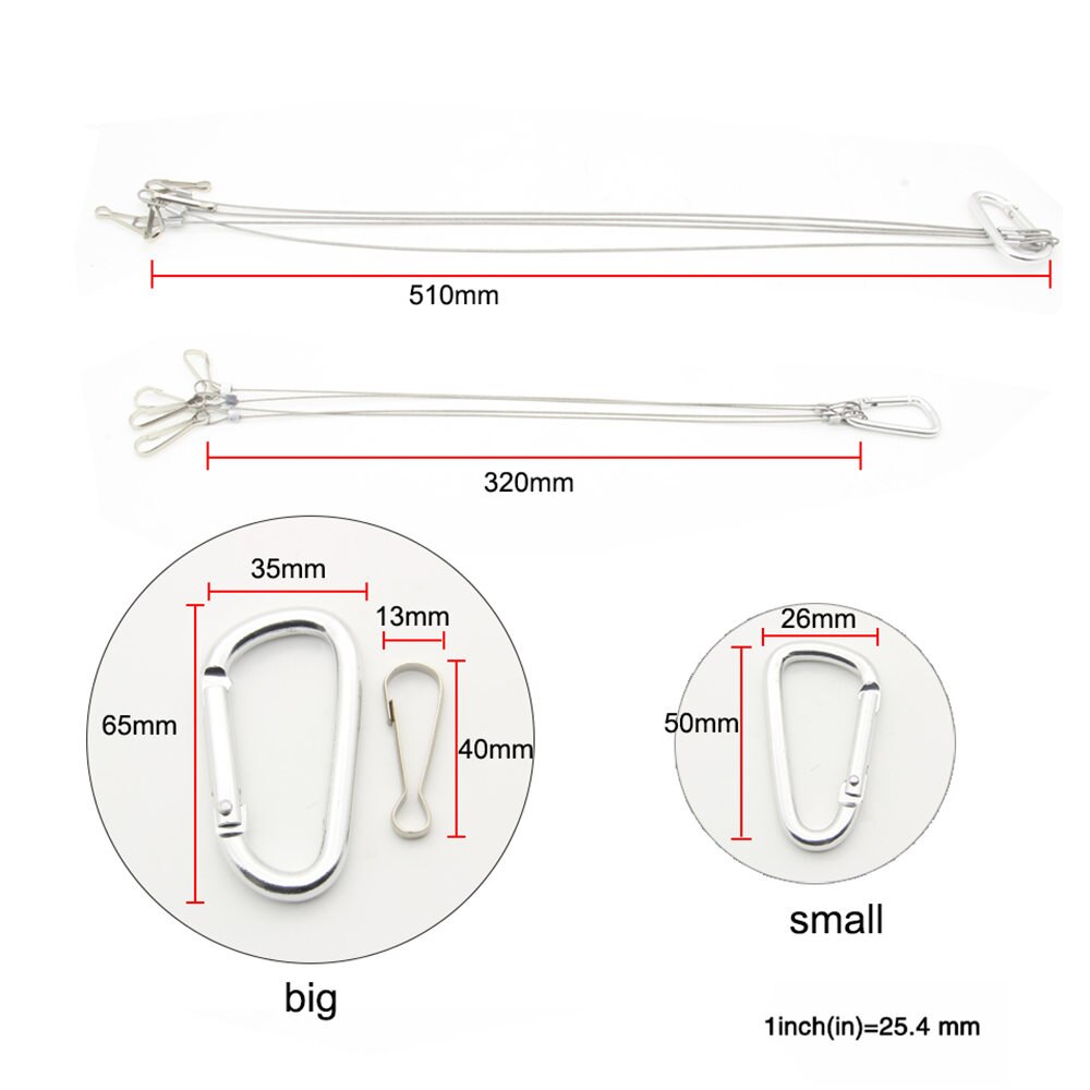 Light Suspension Kit Stainless Steel Hang Rope Hook Galvanized Steel Cable Hanging lights Grow light Fixtures 10/15kg 22/33lbs