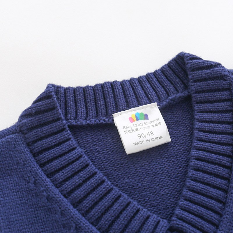 Brand Boys Sailing Vest Winter Children's Clothing Boys Knit Vest Top