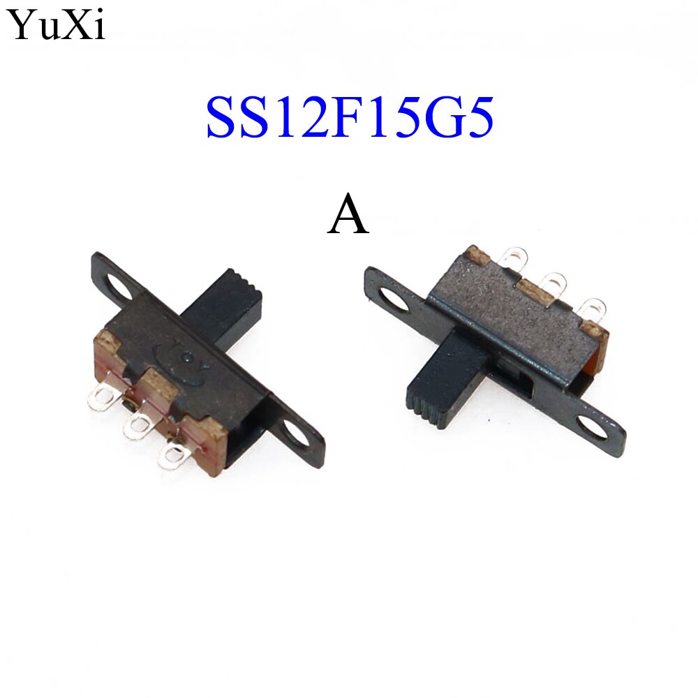 YuXi SS12F15G5 SS-22F32G7 SPDT 3 Pin 2 Position 2P 3p 2T toggle switch Interruptor on-off Slide Switch PCB Mount