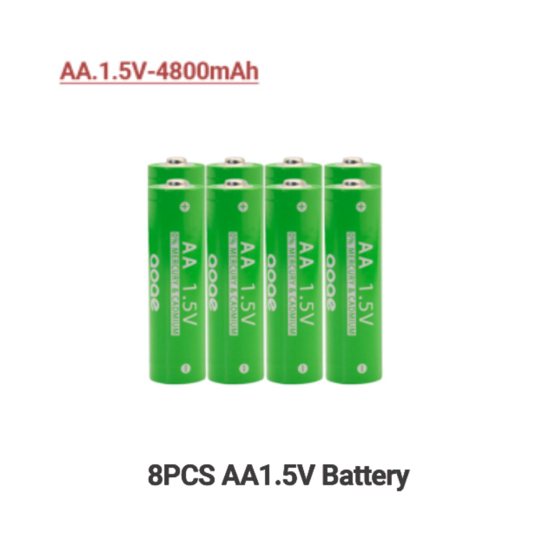 AA + AAA Rechargeable AA 1.5V4800mAh / 1.5V AAA 4800mah Alkaline Battery Flashlight Toys Watch MP3 Player Replace Ni-Mh Battery: PURPLE