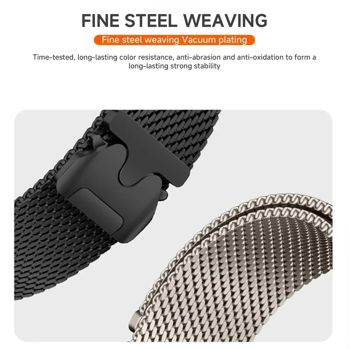 Pulseira de laço magnético milanês, 18mm 22mm 20mm para galaxy watch 7 6 5 4 40mm 44mm para huawei gt5pro gt4 pulseira de aço inoxidável