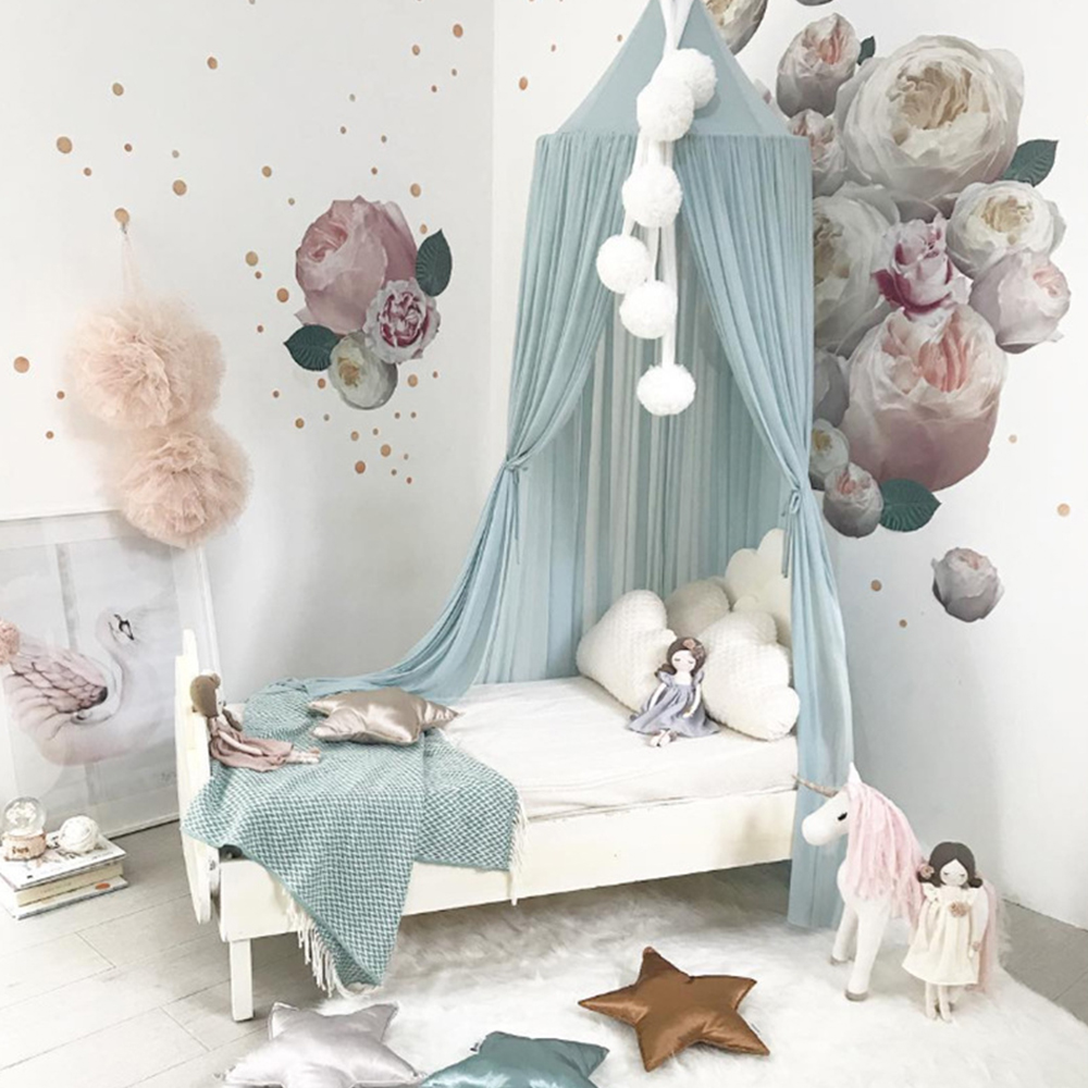 Dome Bedding Girl Princess Mosquito Net Baby Bed Canopy Tent Curtain Kids Sleeping Bedding Baby Room Decor Children Crib Netting