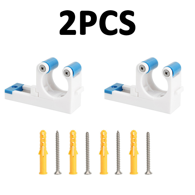 Soporte de pared para bicicleta de 2/4 piezas, colgador de hebilla ajustable, soporte para bicicleta Vertical Horizontal, almacenamiento, accesorios de tubo de 1,0-2,8 pulgadas: Verde claro