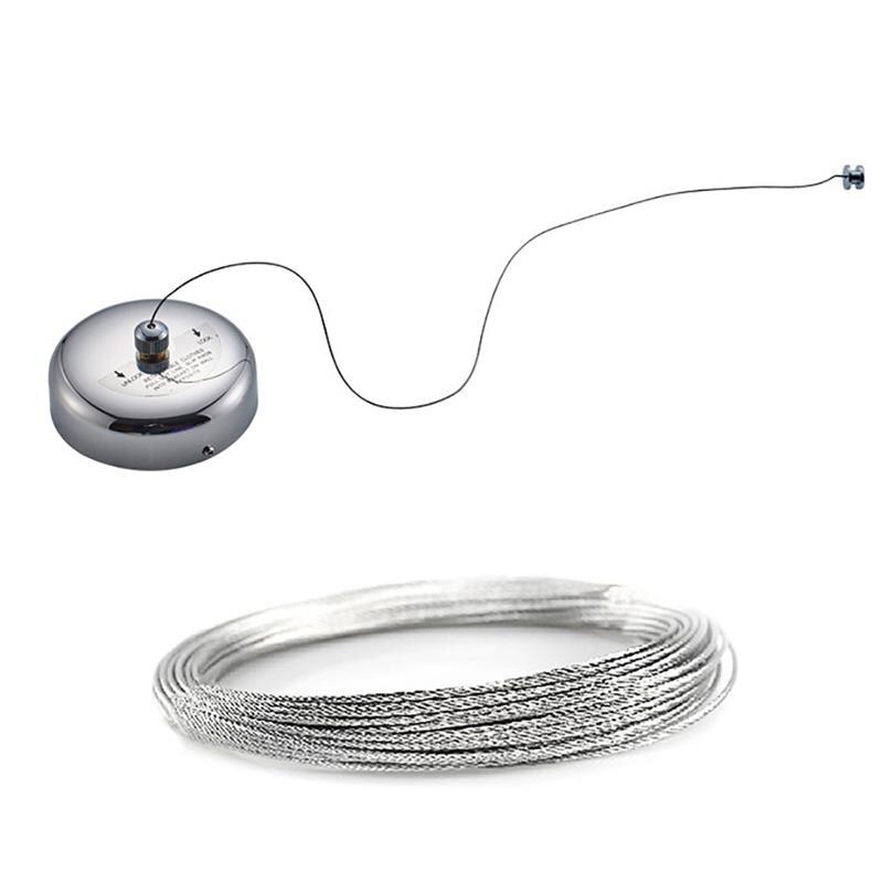 304 Stainless Steel Wall Hanging Clothesline Telescopic Invisible Wire Rope Bathroom Drying Rack Round Real Line Clothesline