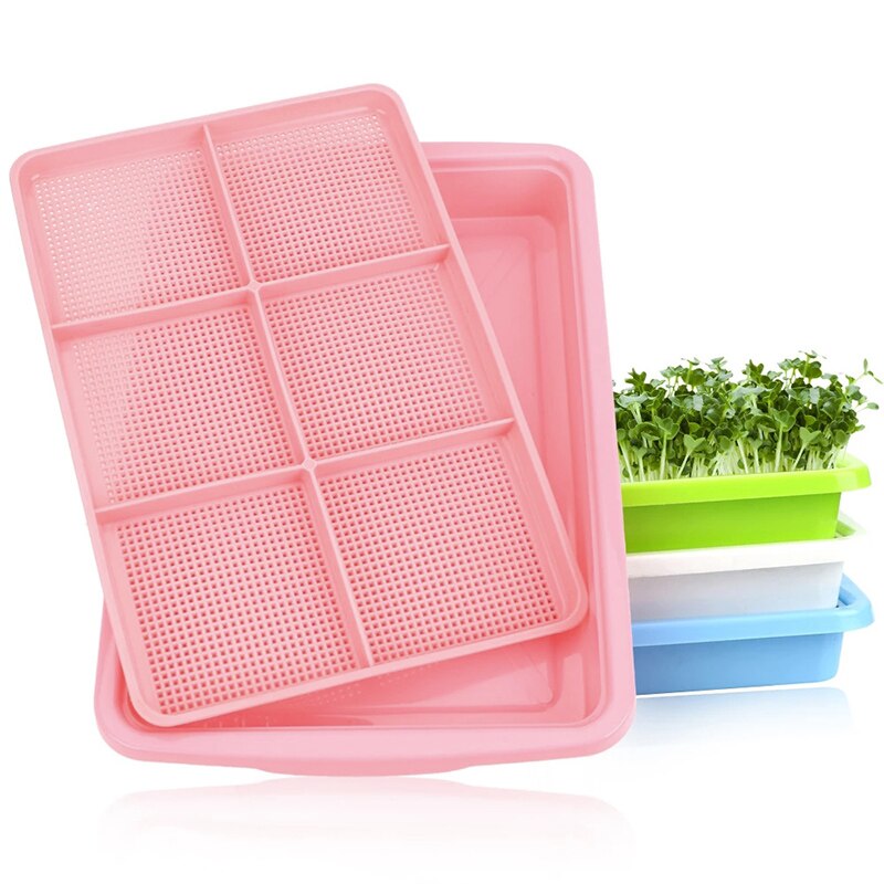 1pc Double Layer Planting Dishes Plate Bean Sprouts Seedling Tray Growing Wheat Seedlings Nursery Pots Plant Tool