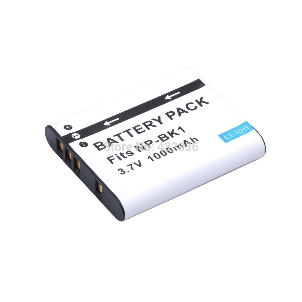 1000 mAh 2 stuks NP-BK1 BK1 Li-Ion digitale camera batterij + Lader Voor Sony Cyber-shot DSC-S950 S980 DSC S750 S780