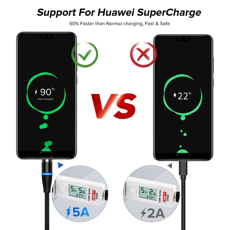 Ładowarka magnetyczna kabel USB typu C robić Huawei P30 P20 zawodowiec kumpel 20 10 9 Honor 20 magnes mikro USB rodzaj-c szybkie ładowanie przewód telefoniczny