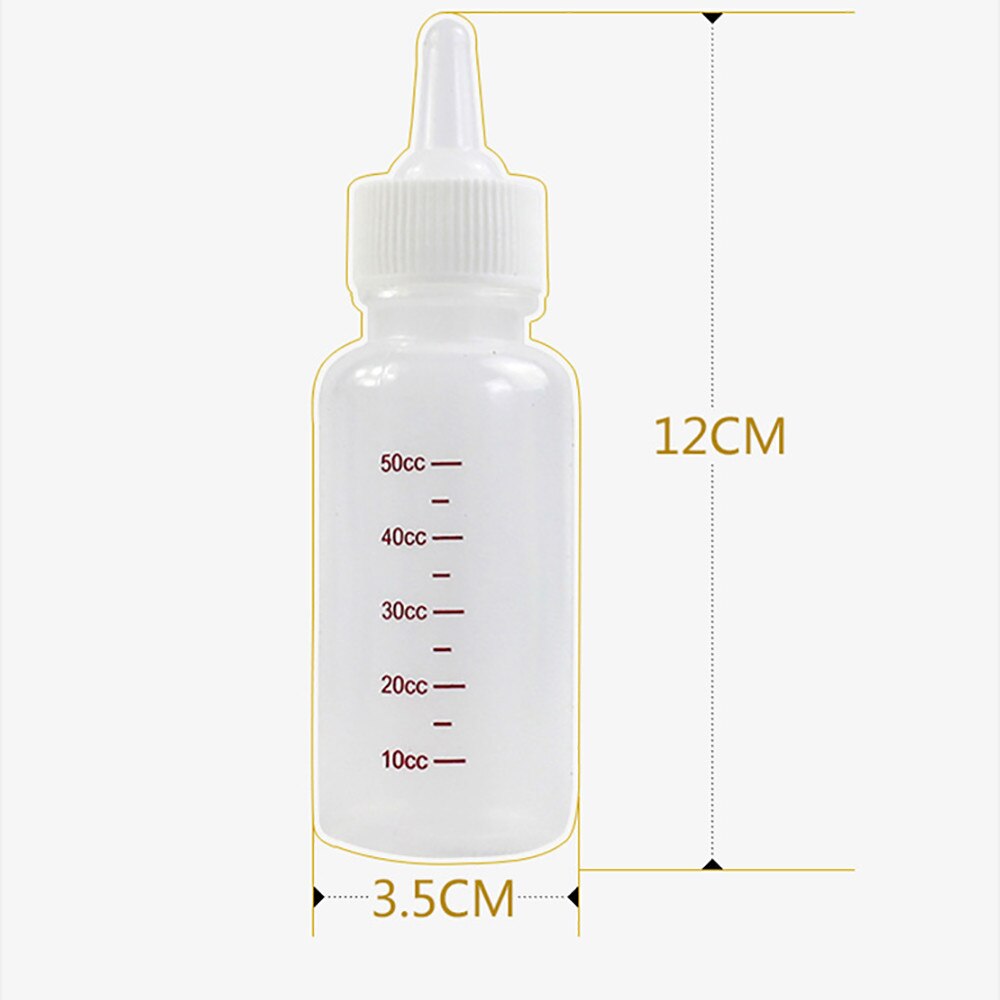 Bouteille pour animaux de compagnie 50ml pour chat chien chiot chaton bébé Animal alimentation bouteille de lait soins infirmiers Portable chien bouteille d'eau bols à boire
