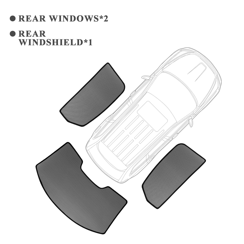 For MINI Countryman F60 Magnetic Car Sunshades Front Rear Windshield Blind Curtain Baby Side Window Sun Shade Visor