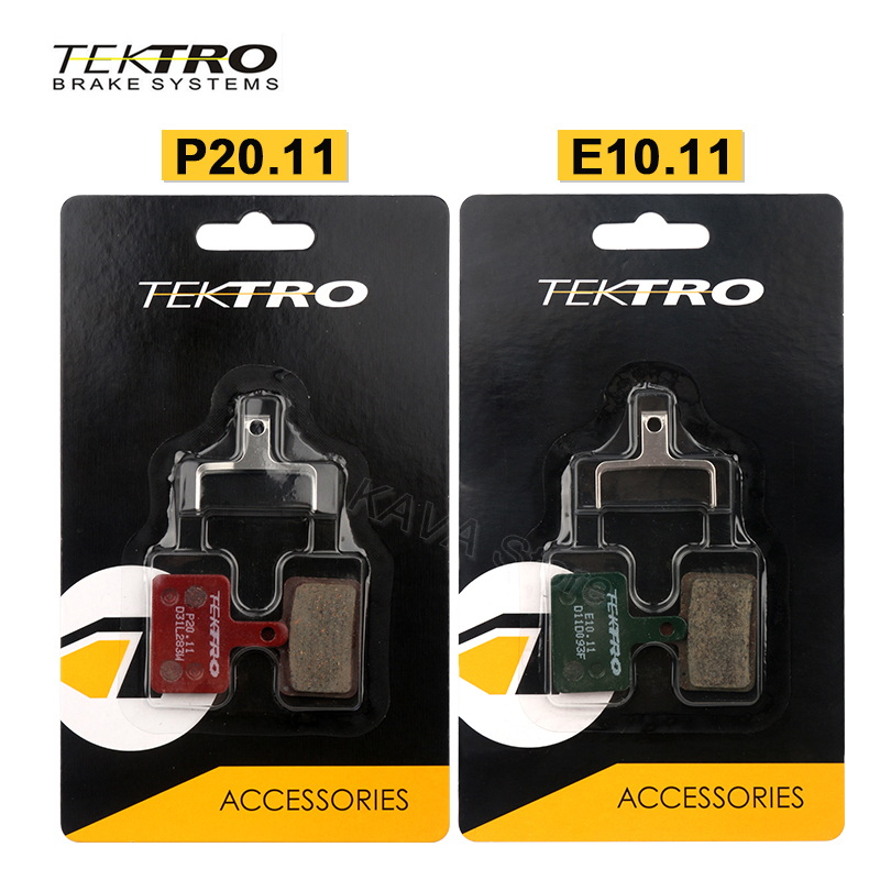 TEKTRO E10.11/P20.11 Pastiglie in ceramica metallica MTB strada Pastiglie freno a discoteca pieghevoli per bicicletta per Shimano MT200 M375 M285 M515