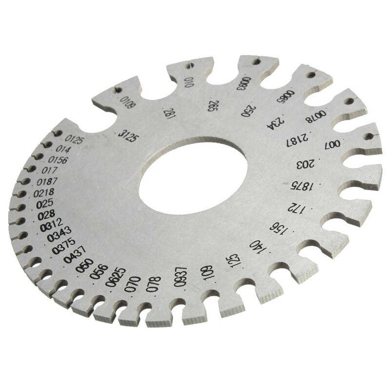 1 stk zeast rustfrit stål rund trådtykkelse måle gauge diameter gage værktøjer med taske populær omkostningseffektiv