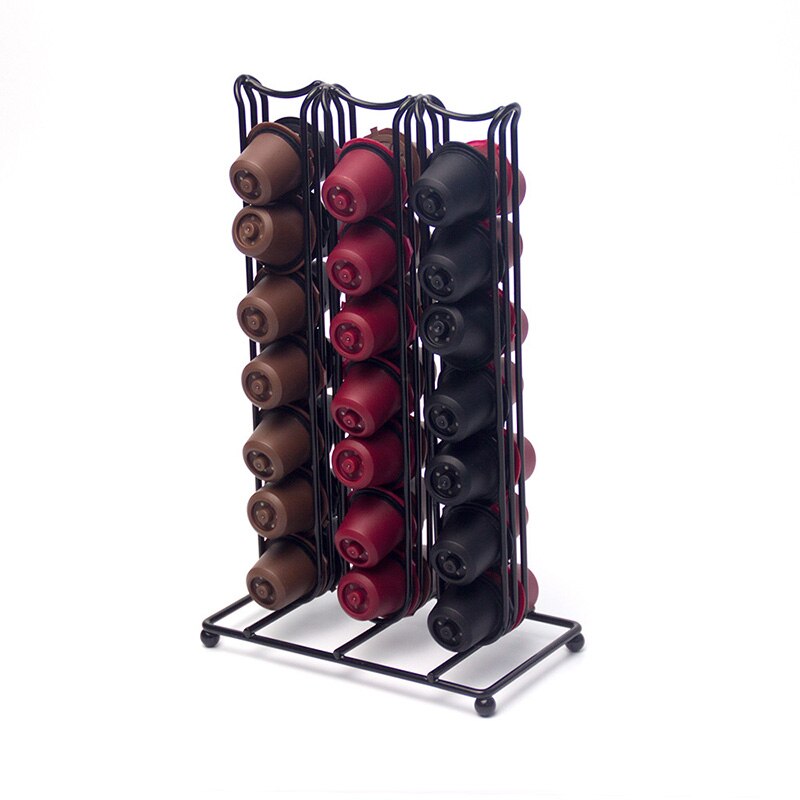 Nespresso kapselholder stativ til kaffepudeholder 42 pc kapsler kaffedisplaystativ til opbevaring af kapselholder