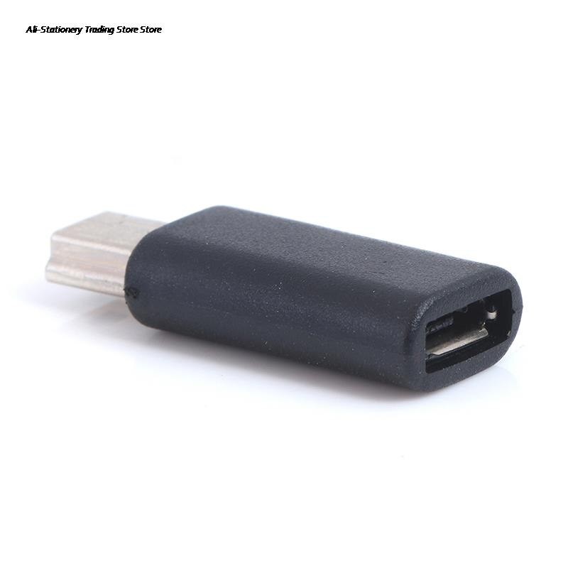 1Pc X Adapter Input Micro Usb + Uitgang Mini Usb Micro Usb Female Naar Mini Usb Male
