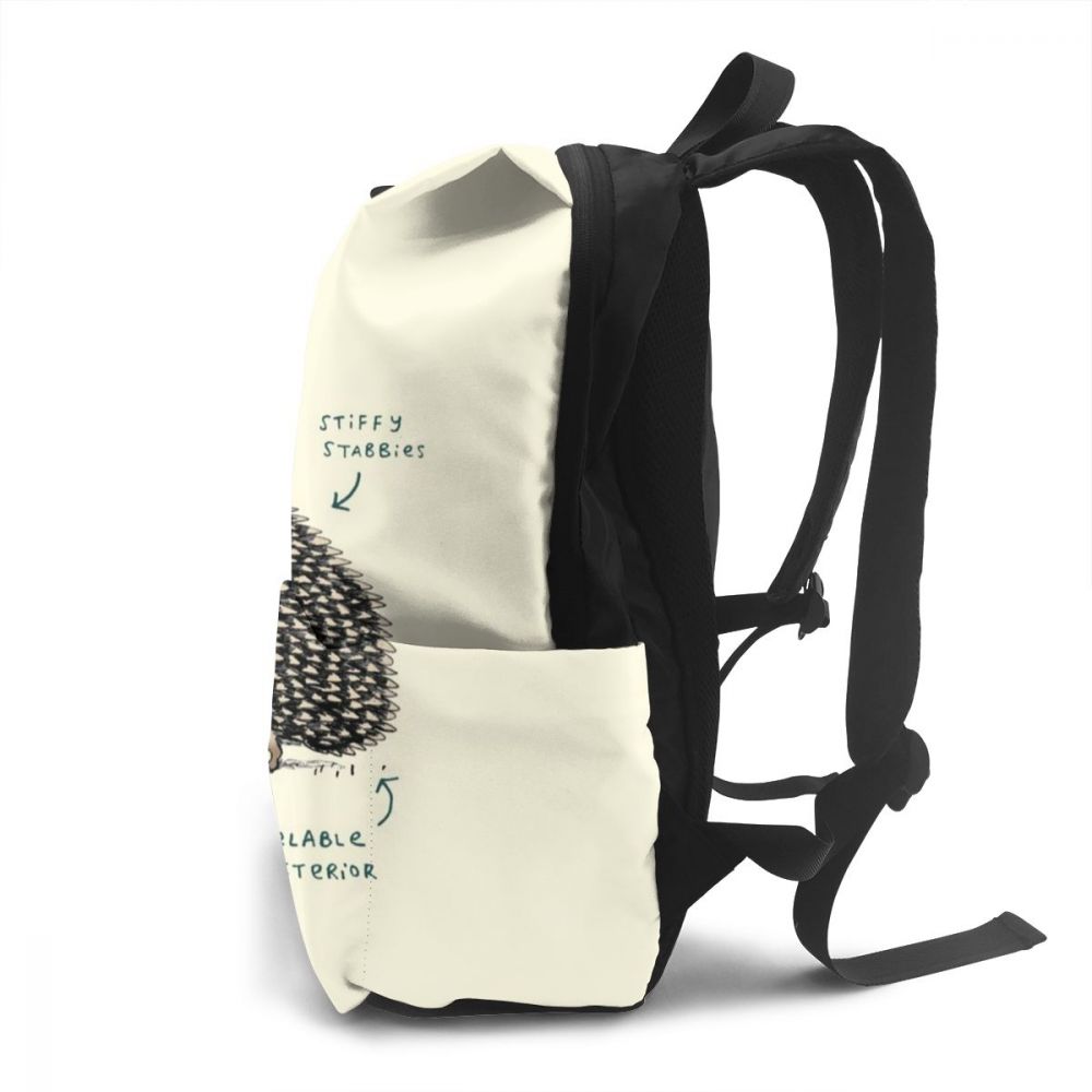 Hedgehog Backpack Hedgehog Backpacks School Bag Men - Women Pattern Trending Student Bags