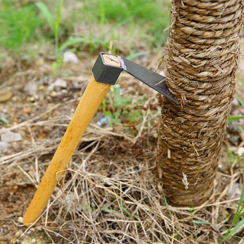 Mini håndværktøj træhåndtag hakke gravemaskine værktøj stål landbrugsredskaber plantning køkkenhave landbrug landbrug