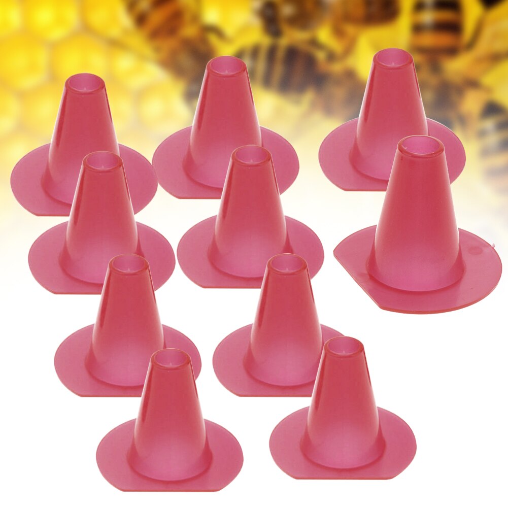 10 stks/set Zwart Bijenkorf Nest Apparatuur Plastic Bijenteelt Tool Outdoor Entree Escape Duurzaam Nuttig Lichtgewicht Kegel Bee Mini