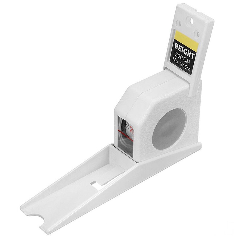 Tape Measure Wall Mounted Retractable Growth Altimeter for Body Accurate Height Meter: white G315844A