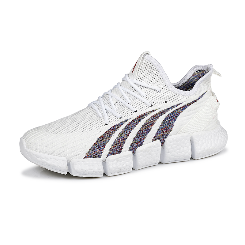 Zomer Slip Op Casual Schoenen Mannen Mode Loafers Lichtgewicht Zwarte Schoen Chaussure Zapatillas Para Hombreleisure Schoenen: WHITE / 7.5