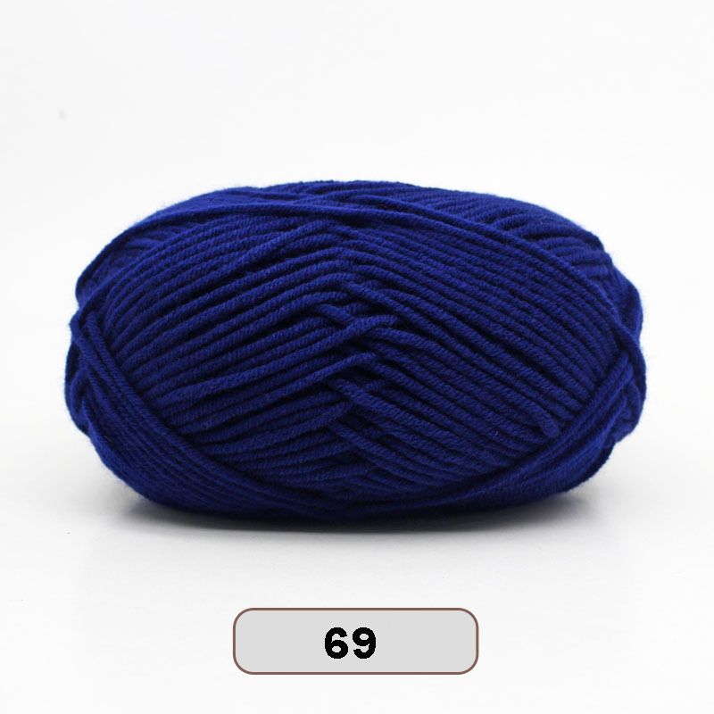 5 Stks/set Melk Katoen Breien Garen Super Zachte Gehaakte Threads Baby Wol Hand-Gebreide Lijnen Voor Geweven Trui Diy ambachten Draad: 5pcs 69