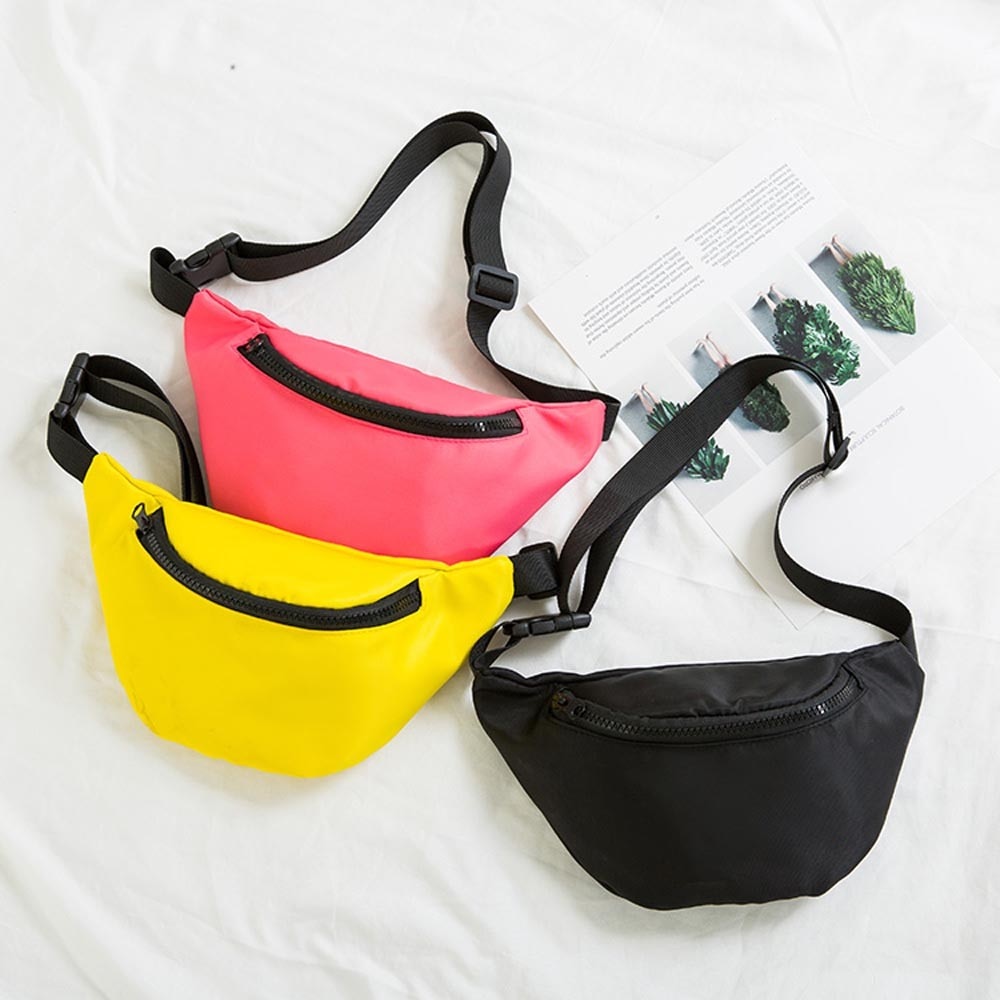 ISHOWTIENDA Fanny Pack Women Waist Bag Hip Bag Travel Bum Bag Hengreda Men Waistbag Belt Bolsa de cintura Black #